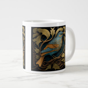 Jugendstil-Vogel-Riesenbecher Jumbo-Tasse