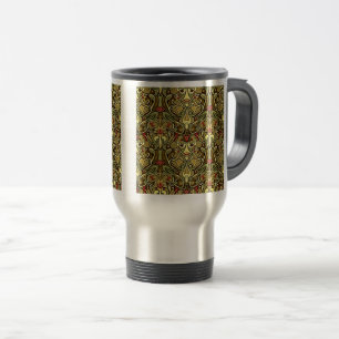 Jugendstil-Wallpaper Travel/Pendlerische Tasse, 15 Reisebecher