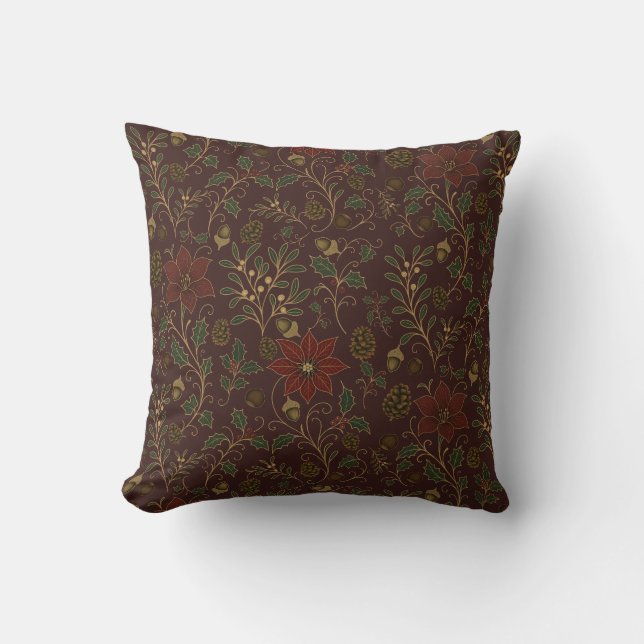 Jugendstil Weihnachten Kissen (Vorderseite)