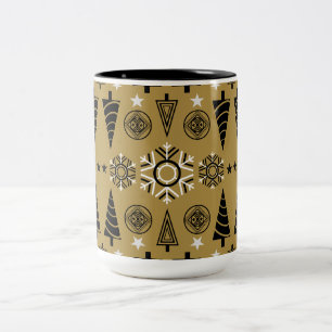 Jugendstil-Weihnachtsdekoration Zweifarbige Tasse