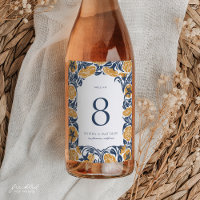 Jugendstil Wein Flasche Tischnummer