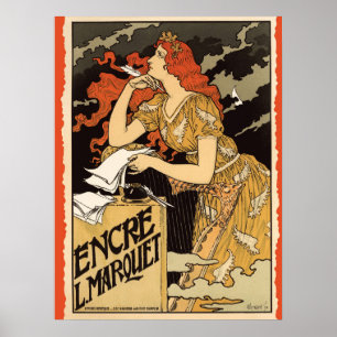 Jugendstil, Werbeplakat Poster