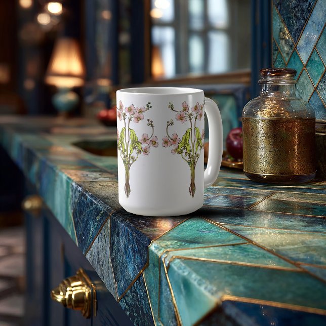 Jugendstil Whimsical Blooms Kaffeetasse (Von Creator hochgeladen)