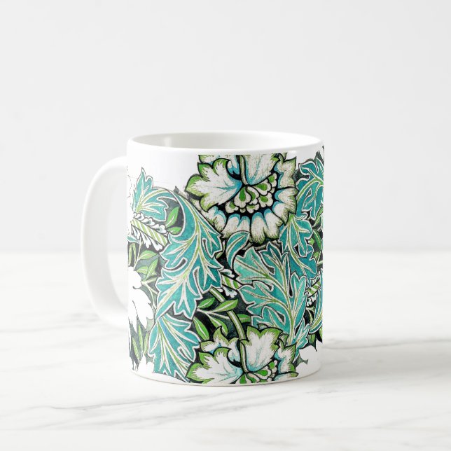 Jugendstil-William morris-Anenie Kaffeetasse (Vorderseite Links)