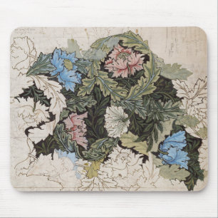Jugendstil William Morris floraler Kranz Skizze Mousepad