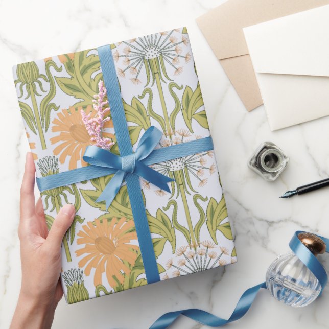 Jugendstil-William-Morris-Muster Geschenkpapier (Schenken)