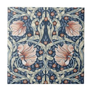 Jugendstil, William Morris Pimpernel-Blumendesign Fliese