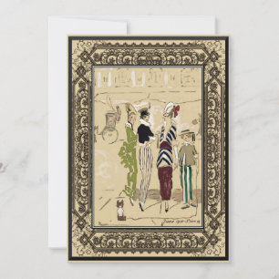 Jugendstil-Zuhause-Party Business Custom Einladung