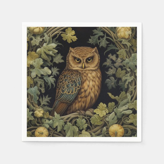 Jugendstilkauz im Wald Serviette (Vorderseite)