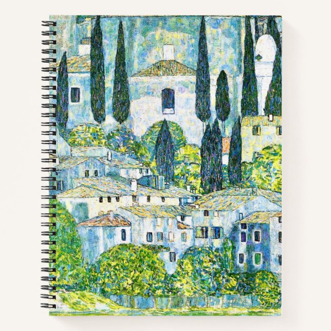 Jugendstilkirche Cassone von Gustav Klimt Notizbuch (Vorderseite)