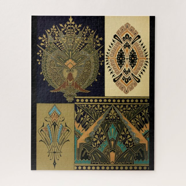 Jugendstilmuster Christopher Dresser Puzzle (Vertikal)