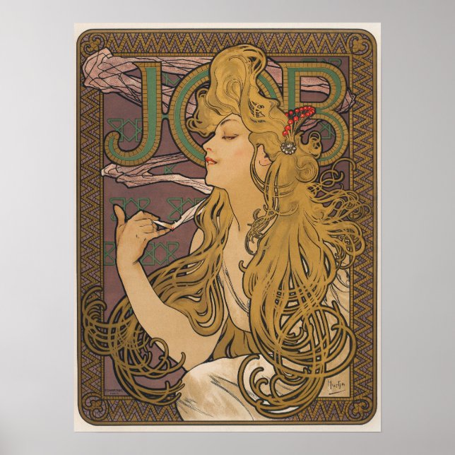 Jugendstilplakat Poster (Vorne)