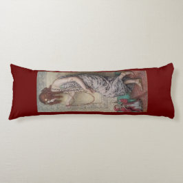 Jugendstilprinzessin und ihre Affenmalerin Seitenschläferkissen