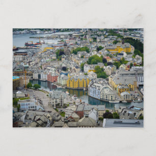Jugendstilstadt Alesund, Norwegen Postkarte