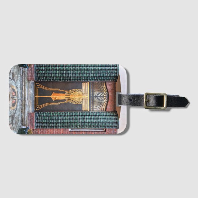 Jugenstil Door Gepäckanhänger (Vorderseite (Horizontal))