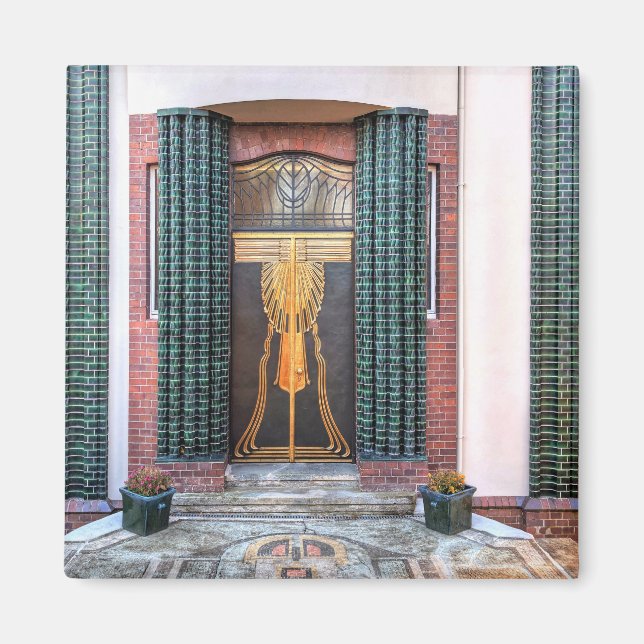Jugenstil Door Magnet (Vorne)