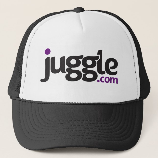 Juggle.com-Logo-Hut Truckerkappe (Vorderseite)