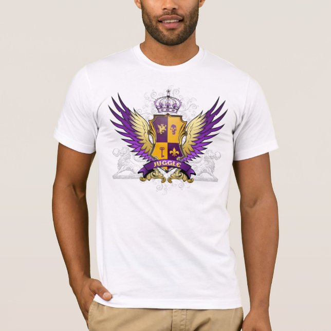 Juggle.com-Wappenkunde T-Shirt (Vorderseite)