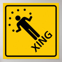Juggler Crossing Highway Sign