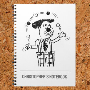 Juggler oder Entertainer-Notebook Notizblock
