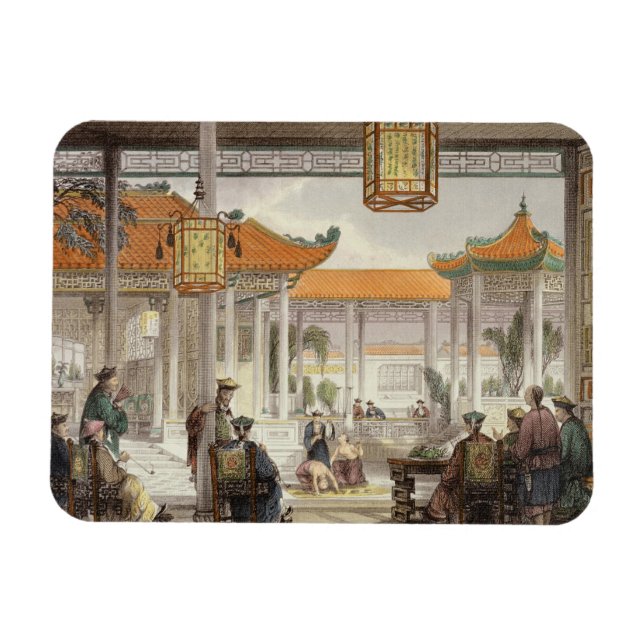 Jugglers Exhibition in the Court of a Mandarin's P Magnet (Horizontal)