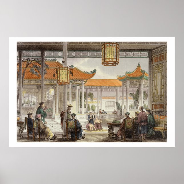Jugglers Exhibition in the Court of a Mandarin's P Poster (Vorne)
