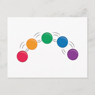 Juggling Balls Postkarte