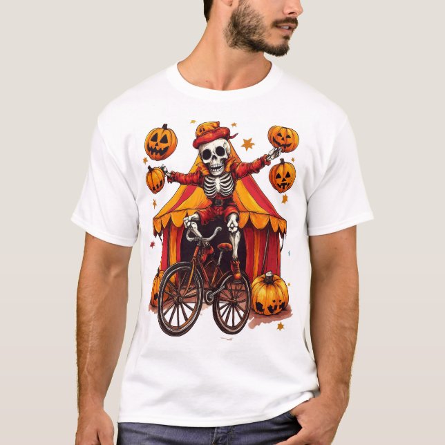 Juggling Bones � Hilarious Circus Skull T-Shirt (Vorderseite)