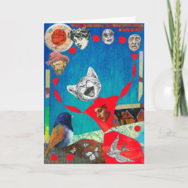 Juggling Cat Grußkarte Karte