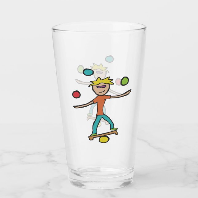 Juggling Glas (Vorderseite)