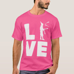 Juggling Liebe Zirkus Clown Jongleur Jonglierbälle T-Shirt