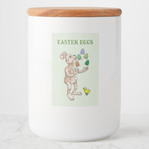 Juggling Oaster Bunny Lebensmitteletikett