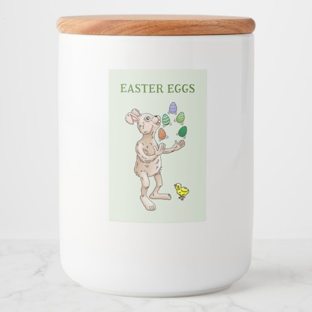 Juggling Oaster Bunny Lebensmitteletikett (Vorderseite)