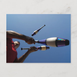 Juggling Postkarte