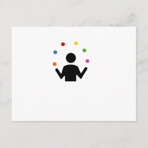 Juggling Postkarte