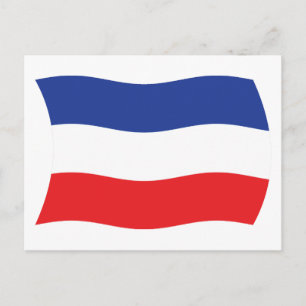 Jugoslawien Flagge Postkarte