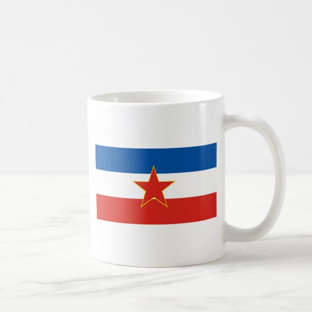 Jugoslawien-Flagge Tasse (Rechts)