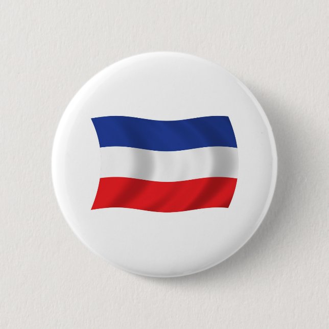 Jugoslawien-Flaggenknopf Button (Vorderseite)