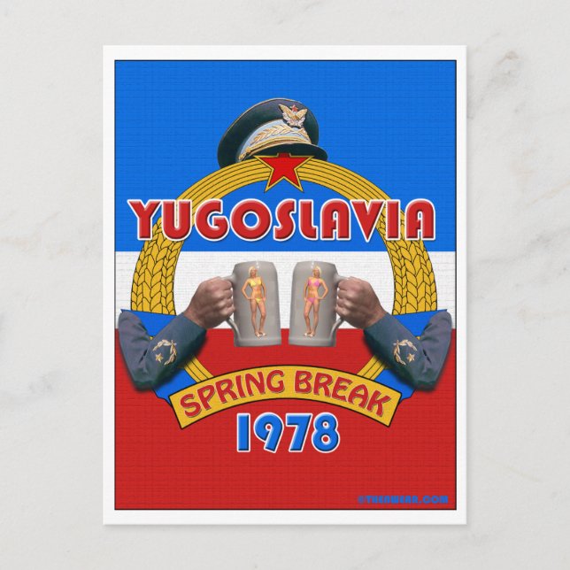 Jugoslawien Frühjahrspause 1978 Reisekarten Postkarte (Vorderseite)