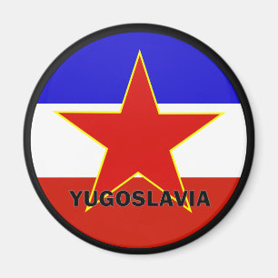 Jugoslawien Roundel Qualitätsflagge Magnet
