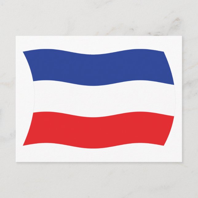 Jugoslawische Flagge Postkarte (Vorderseite)