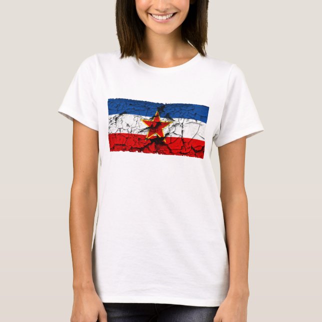 Jugoslawische Flagge T-Shirt (Vorderseite)
