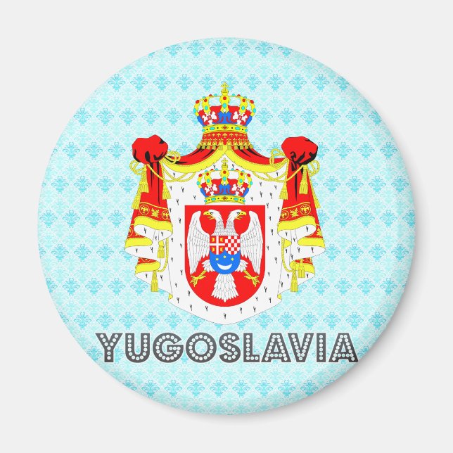 Jugoslawische Wappen Magnet (Vorne)