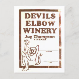 "Jug's Winery" Elbow Inn Post Card Postkarte
