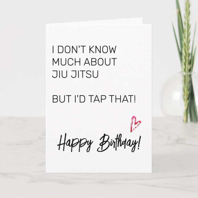 Jui Jitsu Birthday Card Karte (Vorderseite)