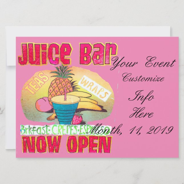 Juice Bar Sign Thunder_Cove (Vorderseite)