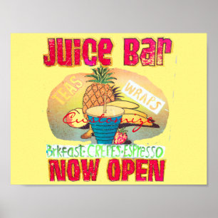 Juice Bar Sign Thunder_Cove Poster