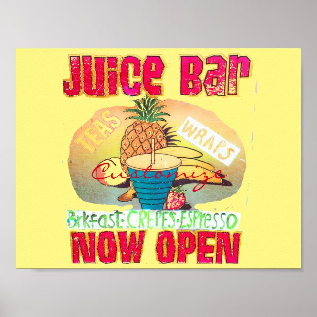 Juice Bar Sign Thunder_Cove Poster (Vorne)