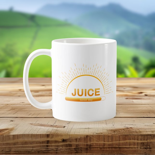 Juice Good Day Orange Yellow Mug Kaffeetasse (Von Creator hochgeladen)