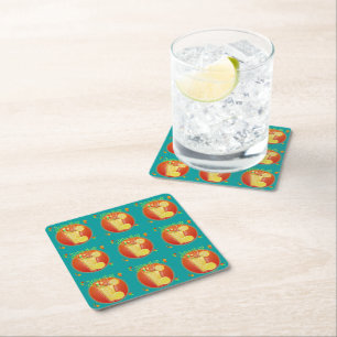 Juice it Up Summer Beverage Design Rechteckiger Pappuntersetzer